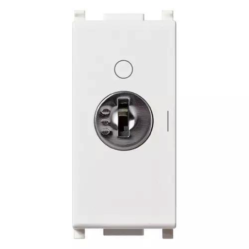 VIMAR PLANA - INTERRUTTORE 2P 16AX +CHIAVE UNIFICATA BIANCO