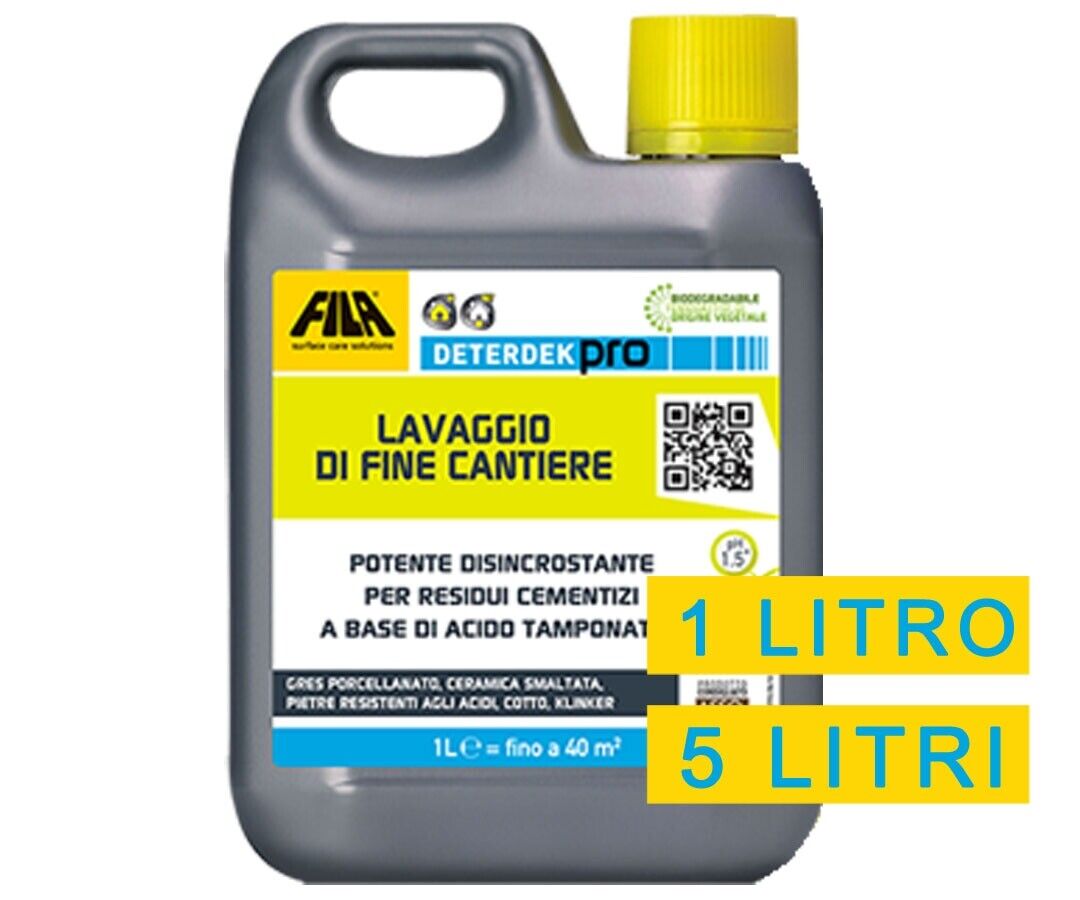 Disincrostante marmo fila deterdek pro cotto gres porcellanato 5 lt
