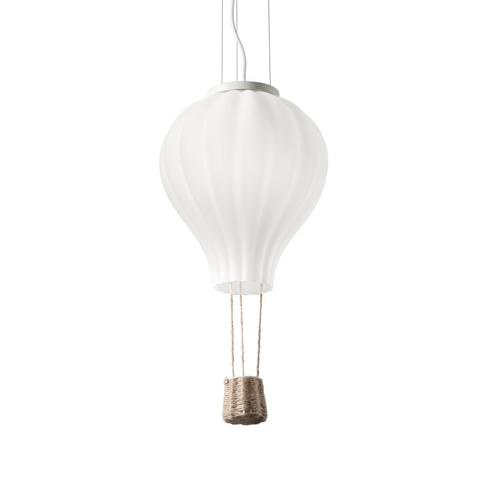 Sospensione Moderna Dream Corda Bianco 1 Luce E27 D30Cm