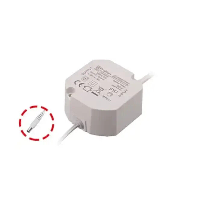 alimentatore trasformatore striscia luci led mini stagno 20 watt 1,6A 12 volt I