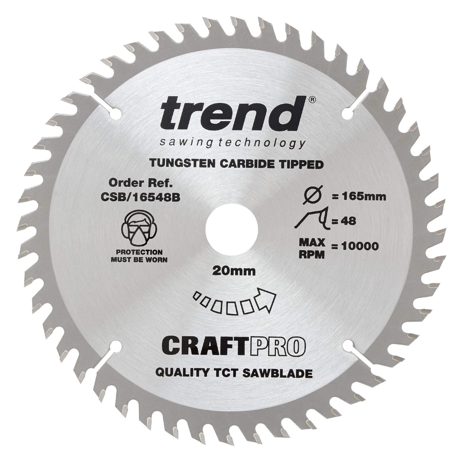 Trend Lama per sega circolare CraftPro Trimming Crosscut TCT, diametro (I3y)