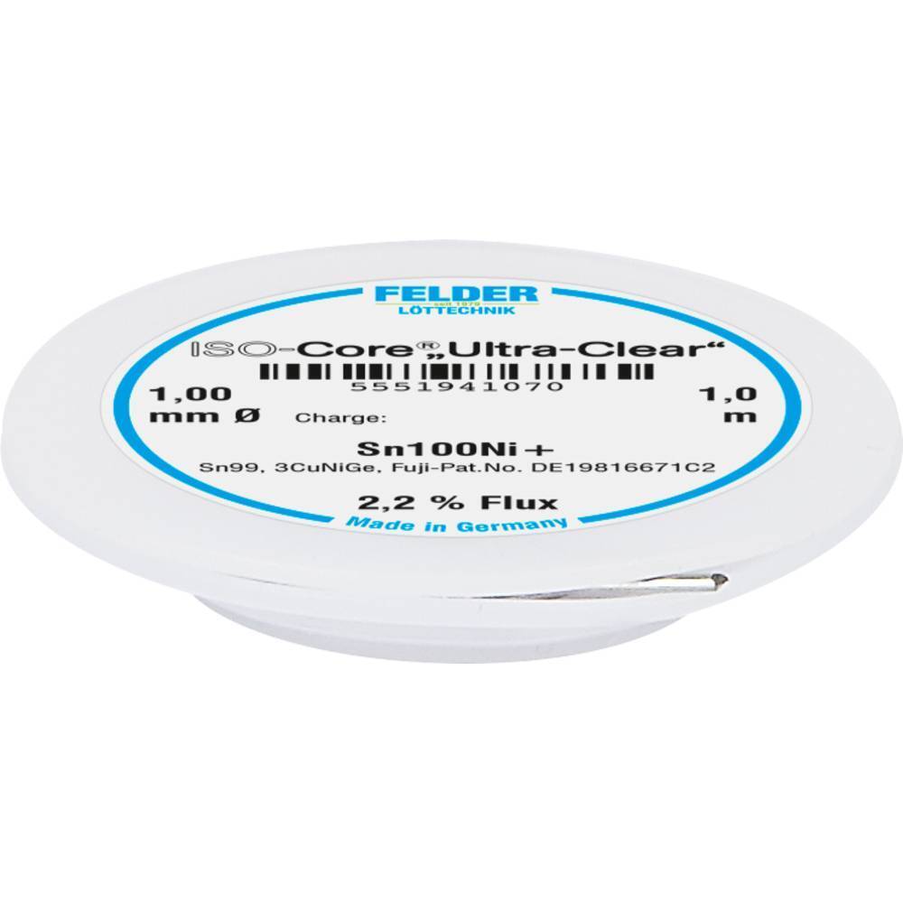 Felder ISO-Core Ultra-Clear Sn100Ni+ Stagno senza piombo Bobina