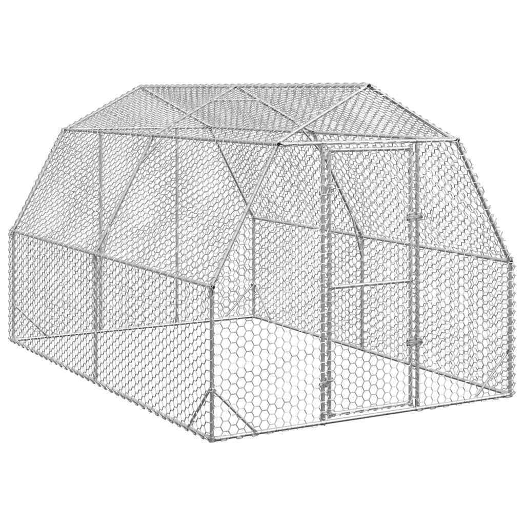 Chicken Run 2,5x4x2,25 M Acciaio Galvanizzato