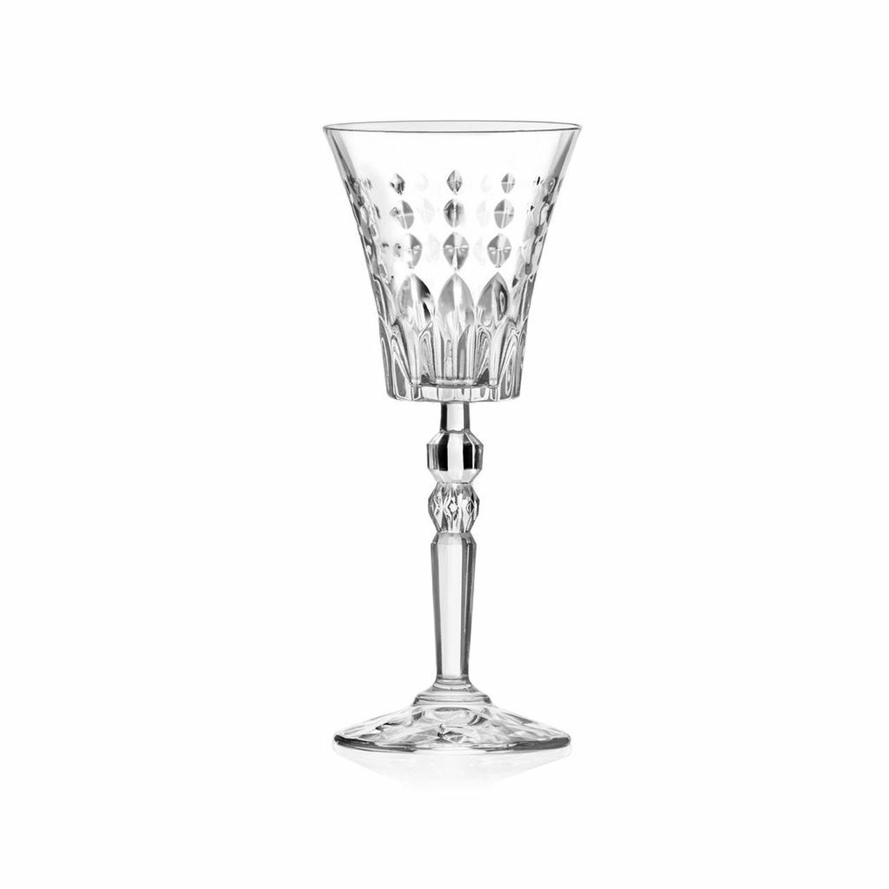 Set di 6 calici da vino Marylin in vetro cristallino trasparente cl 21