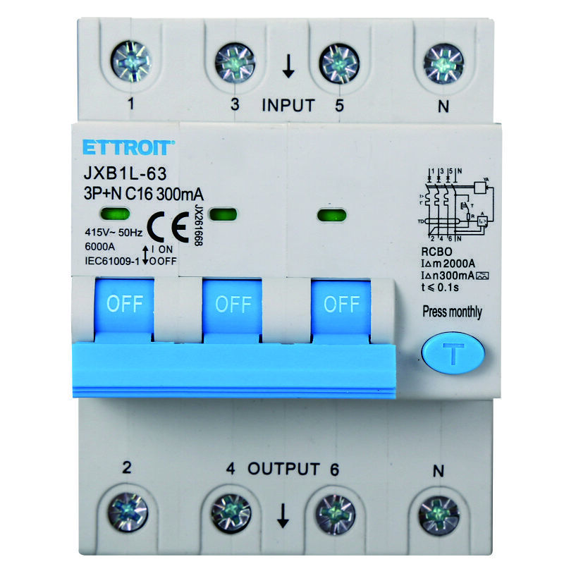 Magnetotermico Differenziale 3P+N 63A 30mA 380V-6KA CLASSE A