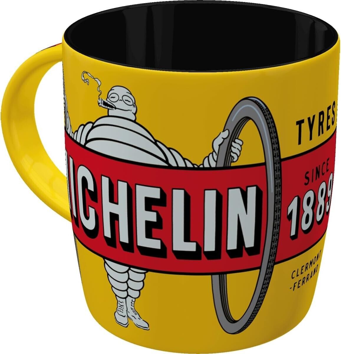 Tazza in Ceramica  Michelin - Tyres Bibendum Yellow Nostalgic-Art