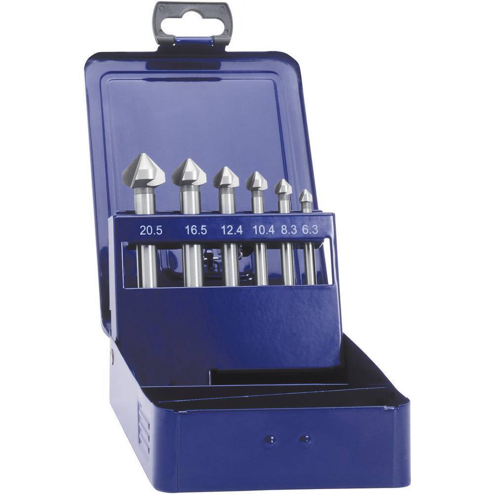 Eventus by Exact 05540 Kit svasatori conici 6 parti 6.3 mm, 8.3 mm, 10.4 mm,