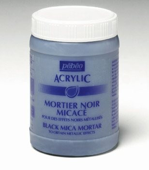 Malta Mortier Nera Micacea Artist Acrylics Barattolo 250 Ml   | Pebeo