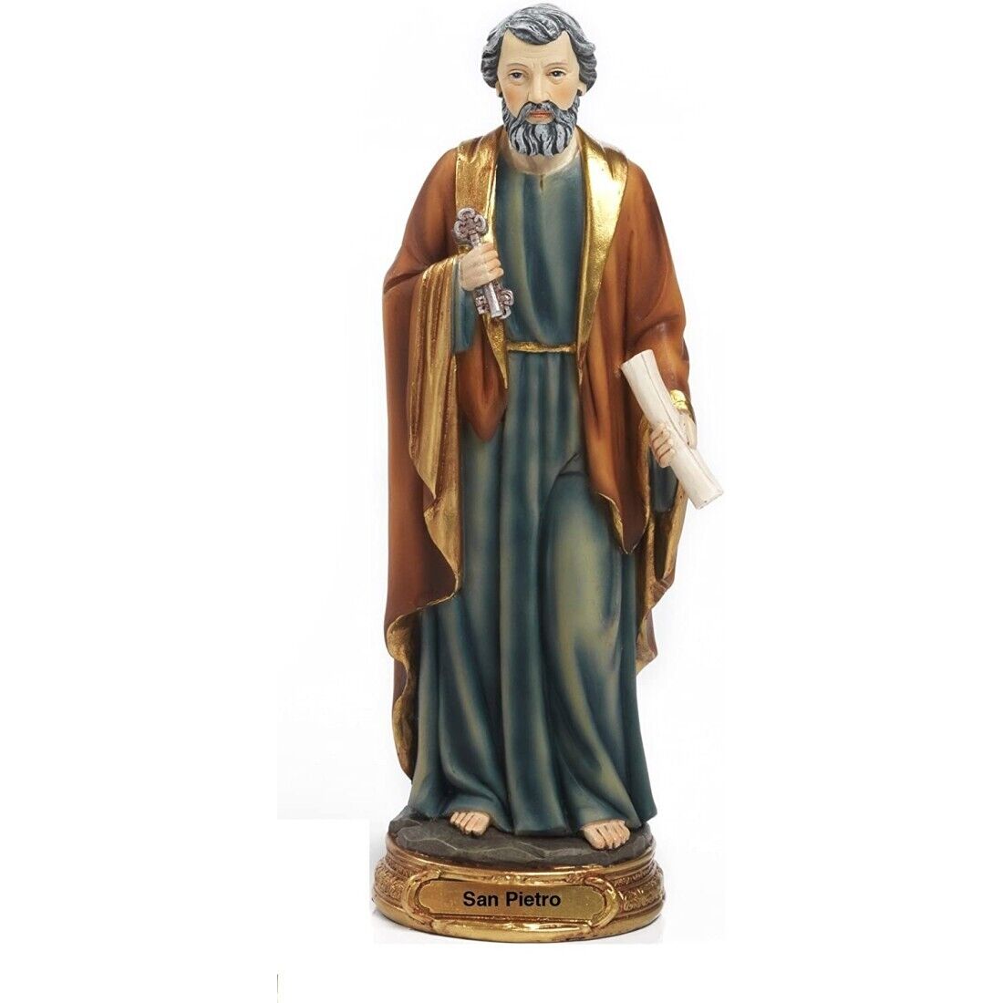 Statua in resina san pietro 20 cm articoli religiosi  PAB-PB14699-1
