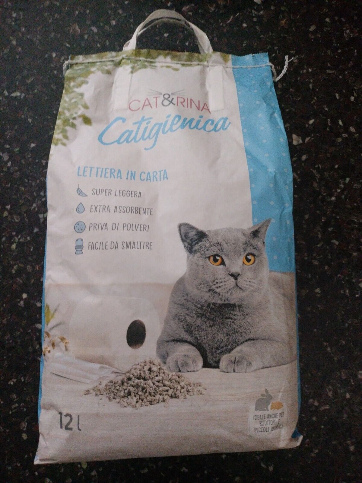 Cat&Rina Catigenica Lettiera in Carta riciclata da 12 Lt