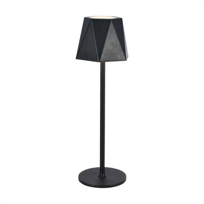 V-TAC VT-1034 Lampada LED da Tavolo 1.5W cct 3in1 colore nero ricaricabile con U