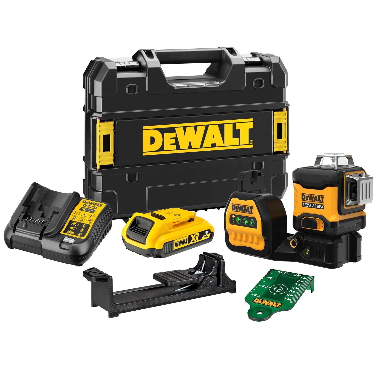 DEWALT DCE089D1G18-QW Laser multilinea con raggio verde batteria 18V classe 2