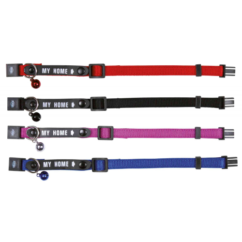 COLLARE PER GATTO con PORTA INDIRIZZO,nylon