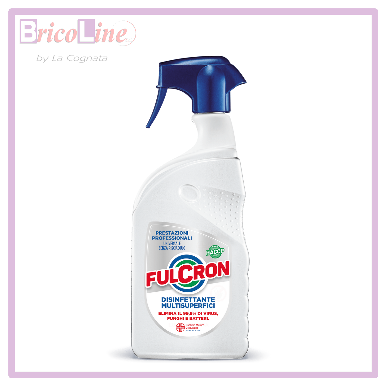 DISINFETTANTE SPRAY MULTISUPERFICI UNIVERSALE ML.750 FULCRON 2095
