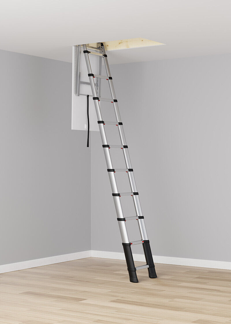 SCALA RETRATTILE MINI LOFT TELESTEPS IN ALLUMINIO ANODIZZATO