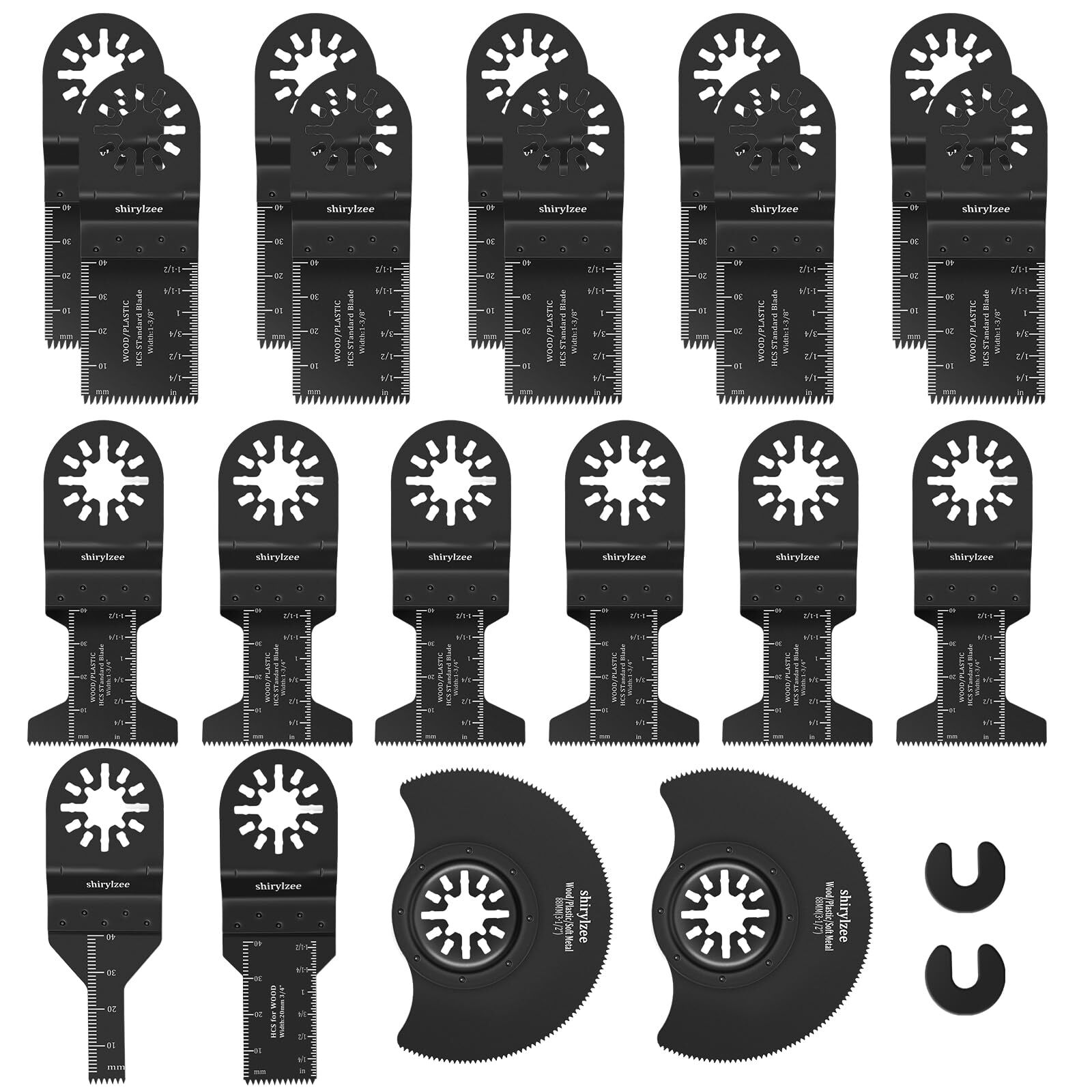 shirylzee Lame Utensile Multifunzione 20pz, Attrezzo multifunzione (b7q)