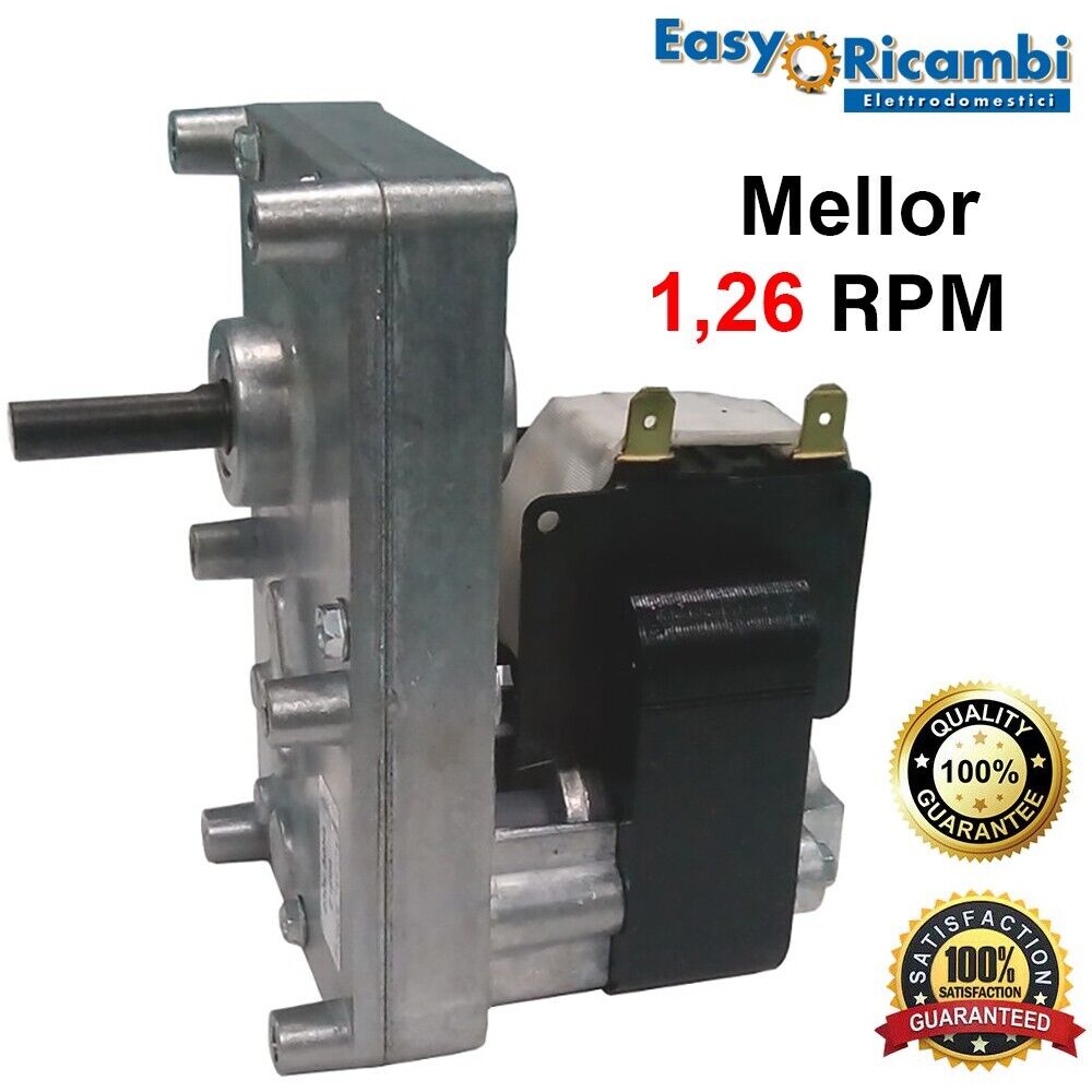 Motoriduttore MELLOR 1,26 RPM modello FB1392 / FB1149 / FB1192 stufa a pellet