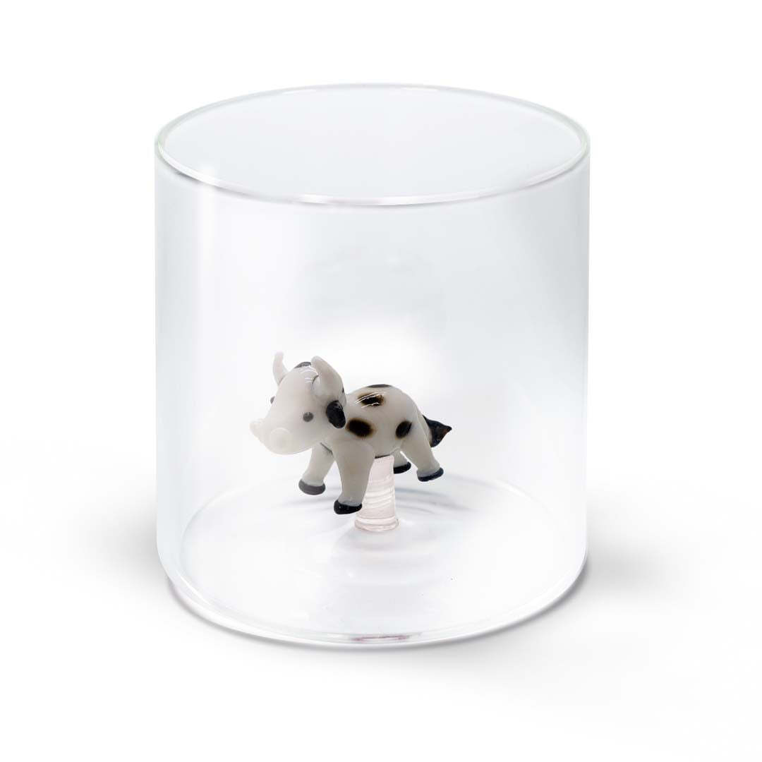 WD LifeStyle WD LifeStyle Bicchiere Vetro Borosilicato Cc 250 ml Decoro Mucca
