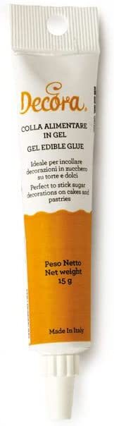 COLLA ALIMENTARE DOLCI 15GR COLLA PER DOLCI CAKE DESIGNE DECORARE TORTE BISCOTTI