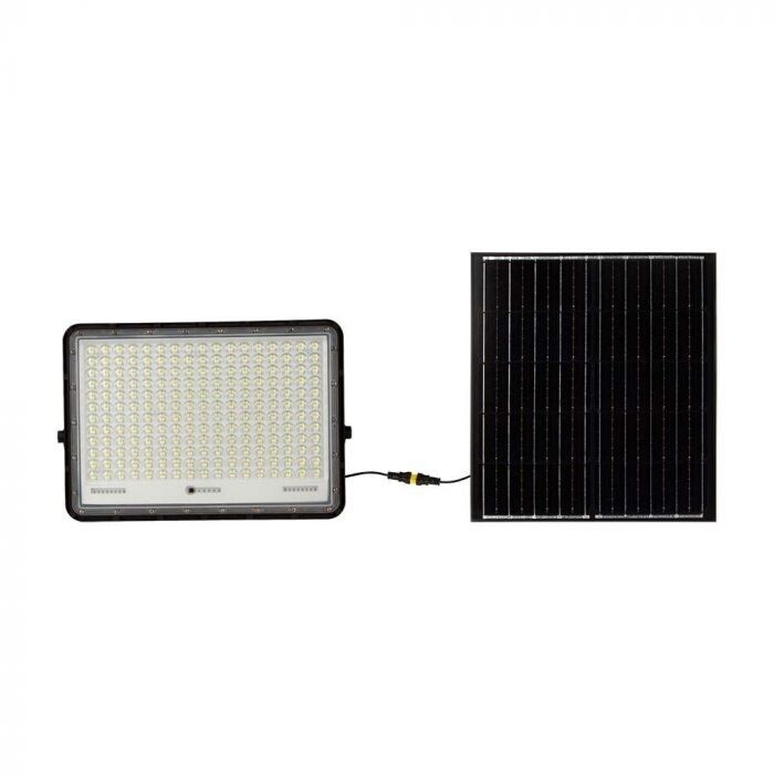 V-TAC VT-240W Faro led nero con pannello solare 30W e telecomando LED Proiettore