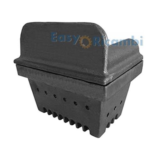 Braciere in ghisa crogiolo bruciatore stufa pellet camino cm 11,8 x 9,9 H:12cm