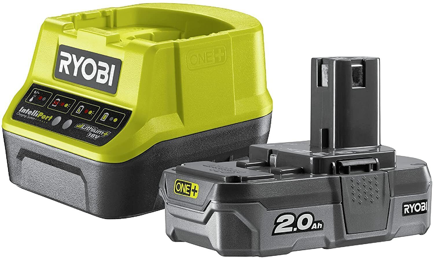 Ryobi RC18120-120 Kit Batteria 2.0Ah Lithium + Caricabatteria 18V One+