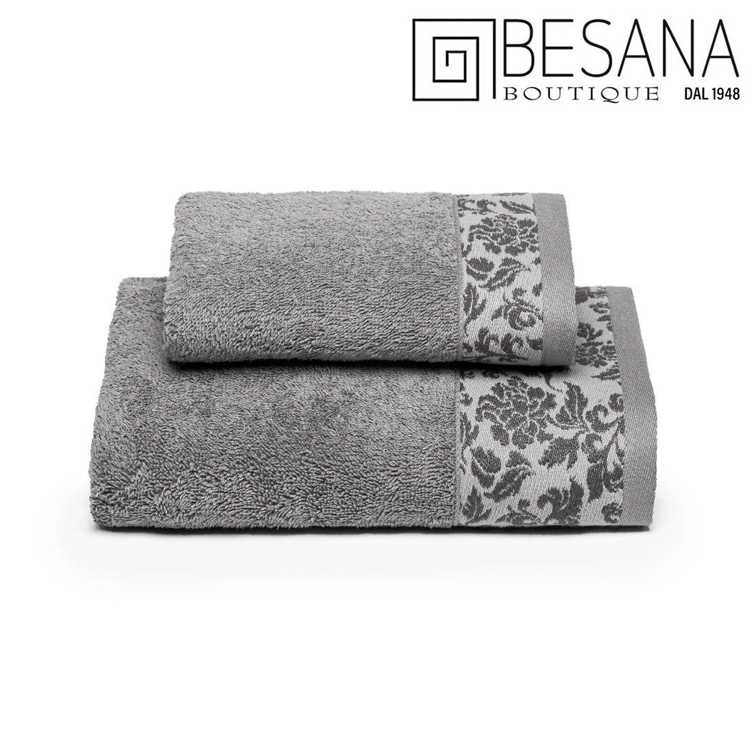 Asciugamano Con Ospite Besana By Caleffi Articolo Decor Perla