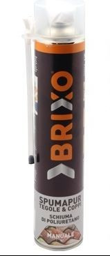 Brixo Spumapur tegole e coppi, schiuma di poliuretano per fissaggio e isolamento