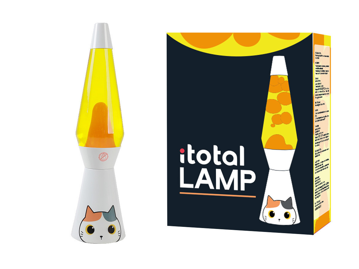 Lampada Lava 36 cm ORANGE CAT - Total Juggling cod XL2806