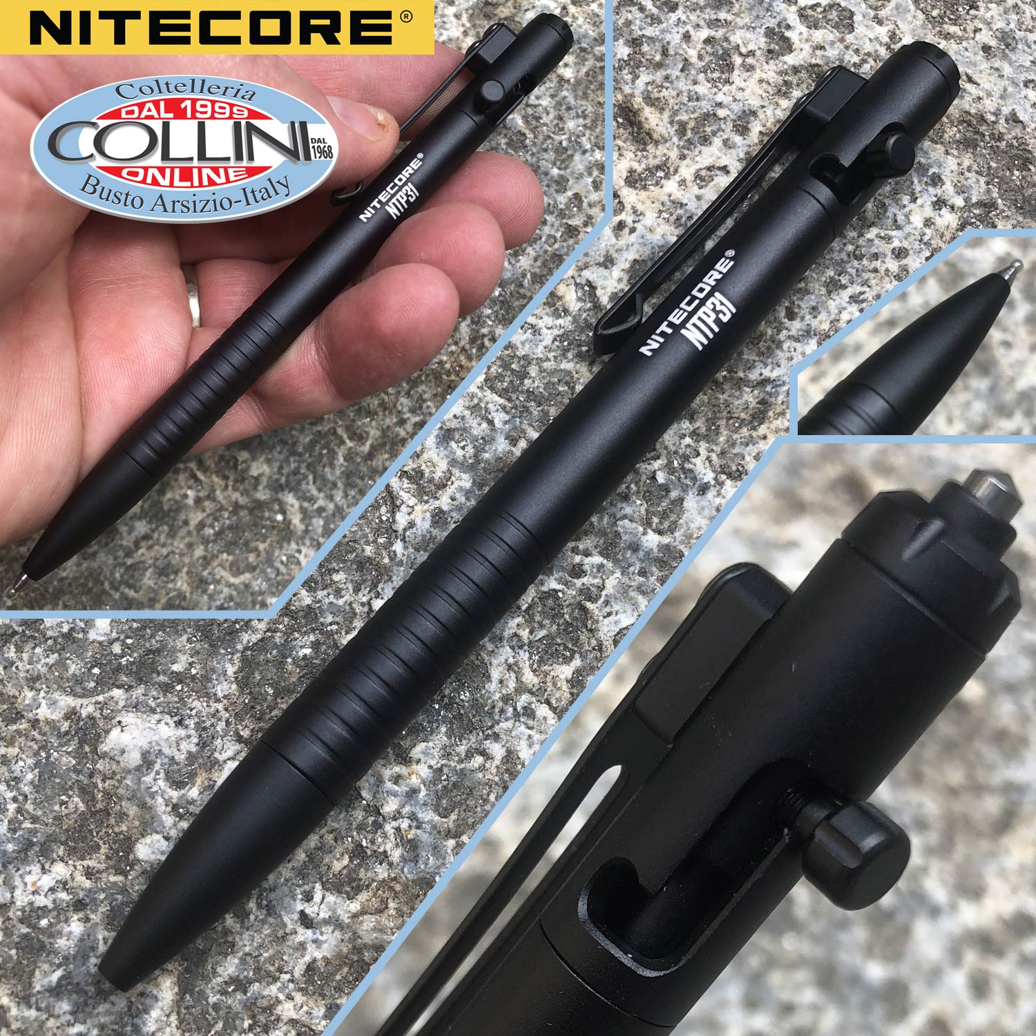 Nitecore - Aluminum Bolt Action Tactical Pen NTP31 - penna tattica