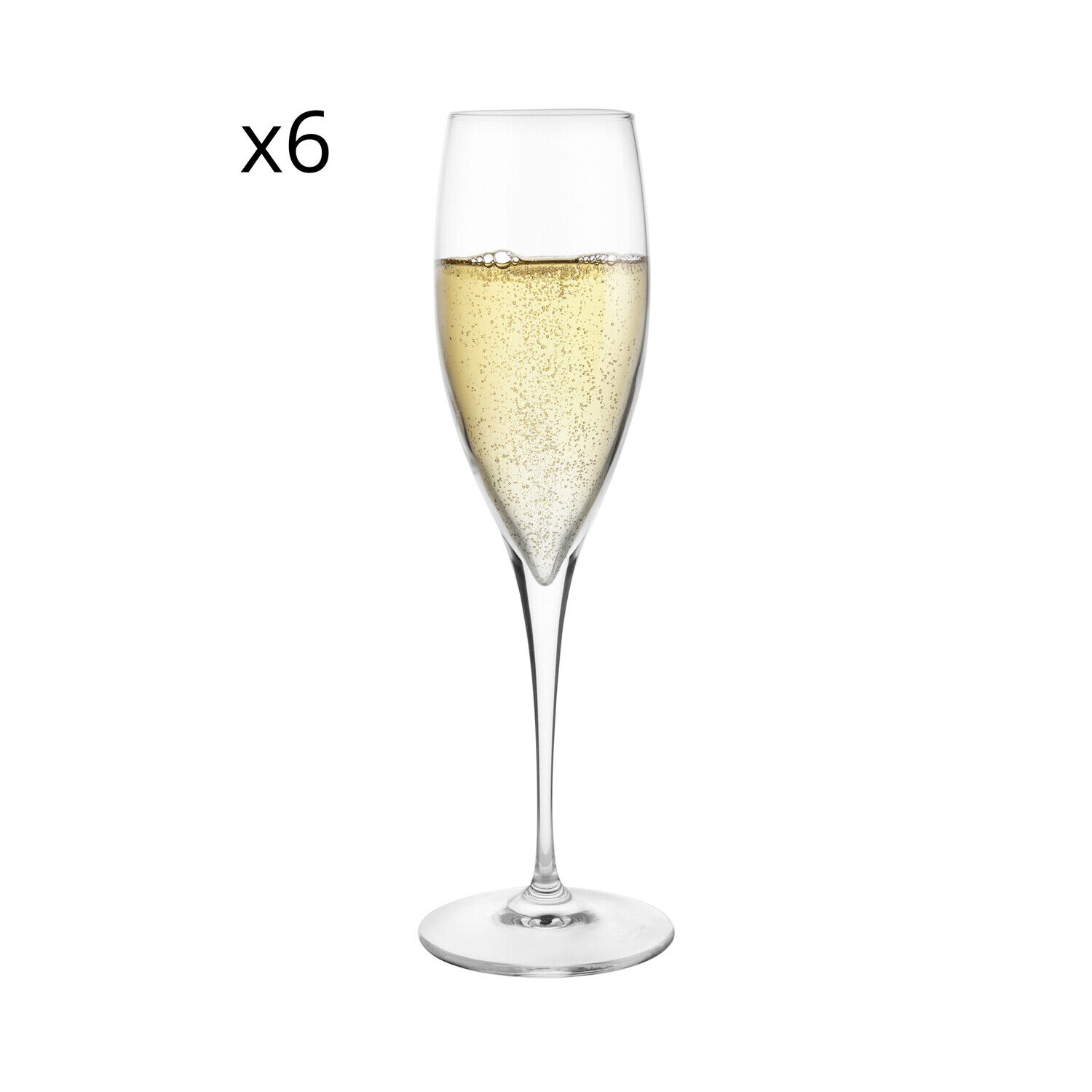 KASANOVA KASANOVA set 6 flutes Champagne Io Vino Tavola