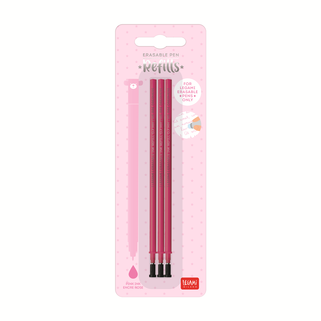 Refill Per Penna Cancellabile  3pz Rosa | Legami