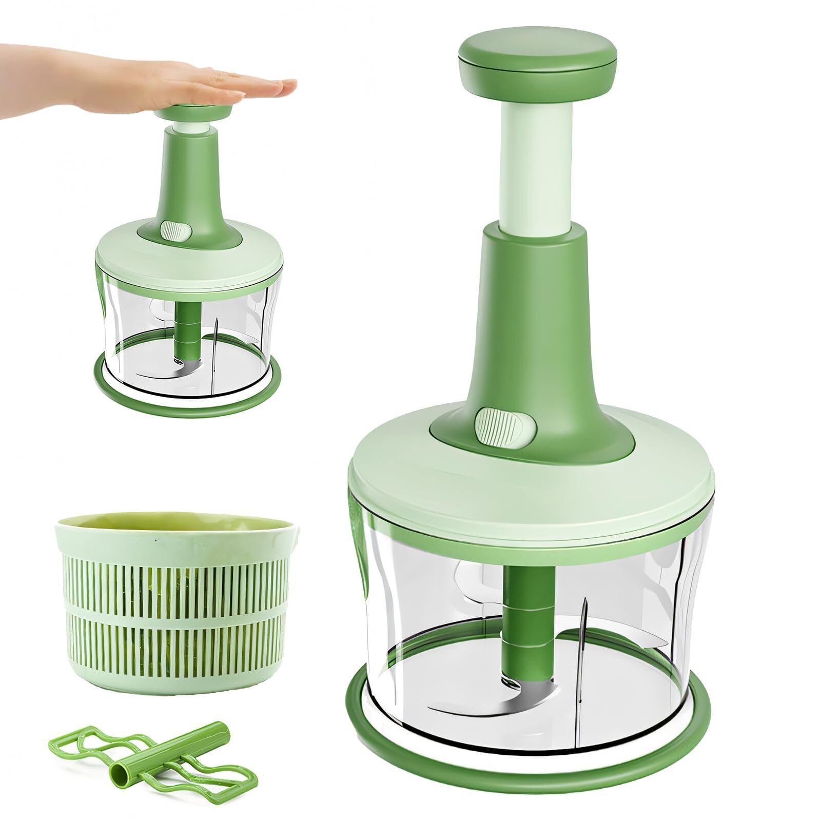 Xkzhrr Trita Cipolla1200ML Trita Verdure ManualePress ChopperManuale Tritaver...
