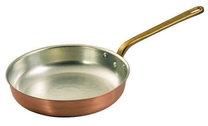 PADELLA RAME STAGNATO 1 MANICO S/COPERCHIO DIA. 24 CM