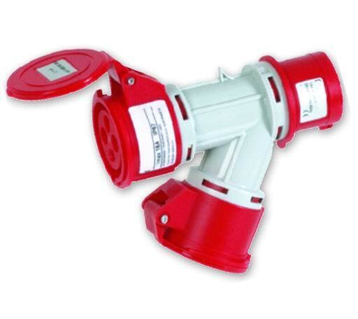 ADATTATORE CEE-ROSSO 380V-16A 2 PRESE 380/415V  ART. 1605