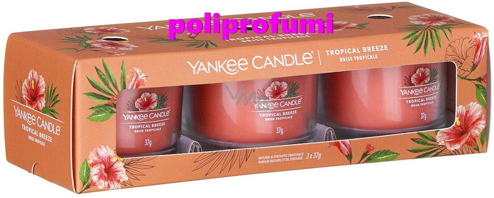 Yanklee Candle Tropical Breeze 3x37g