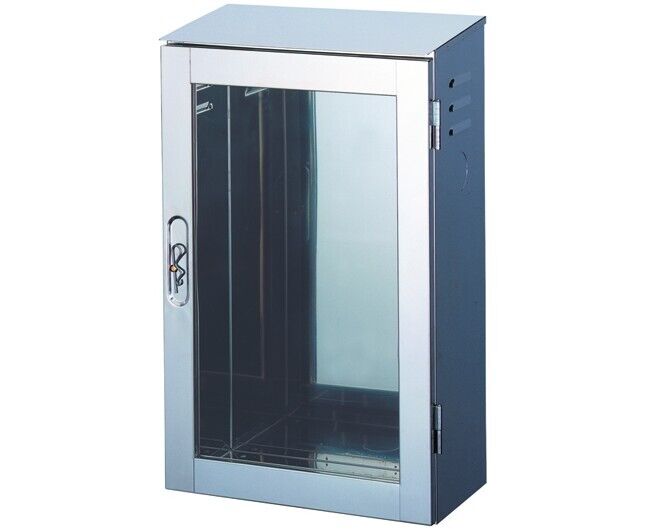 CASSETTA ANTINCENDIO ESTERNA INOX UNI45 MM 370x610x210   R.M. MANFREDI SNC DI MA