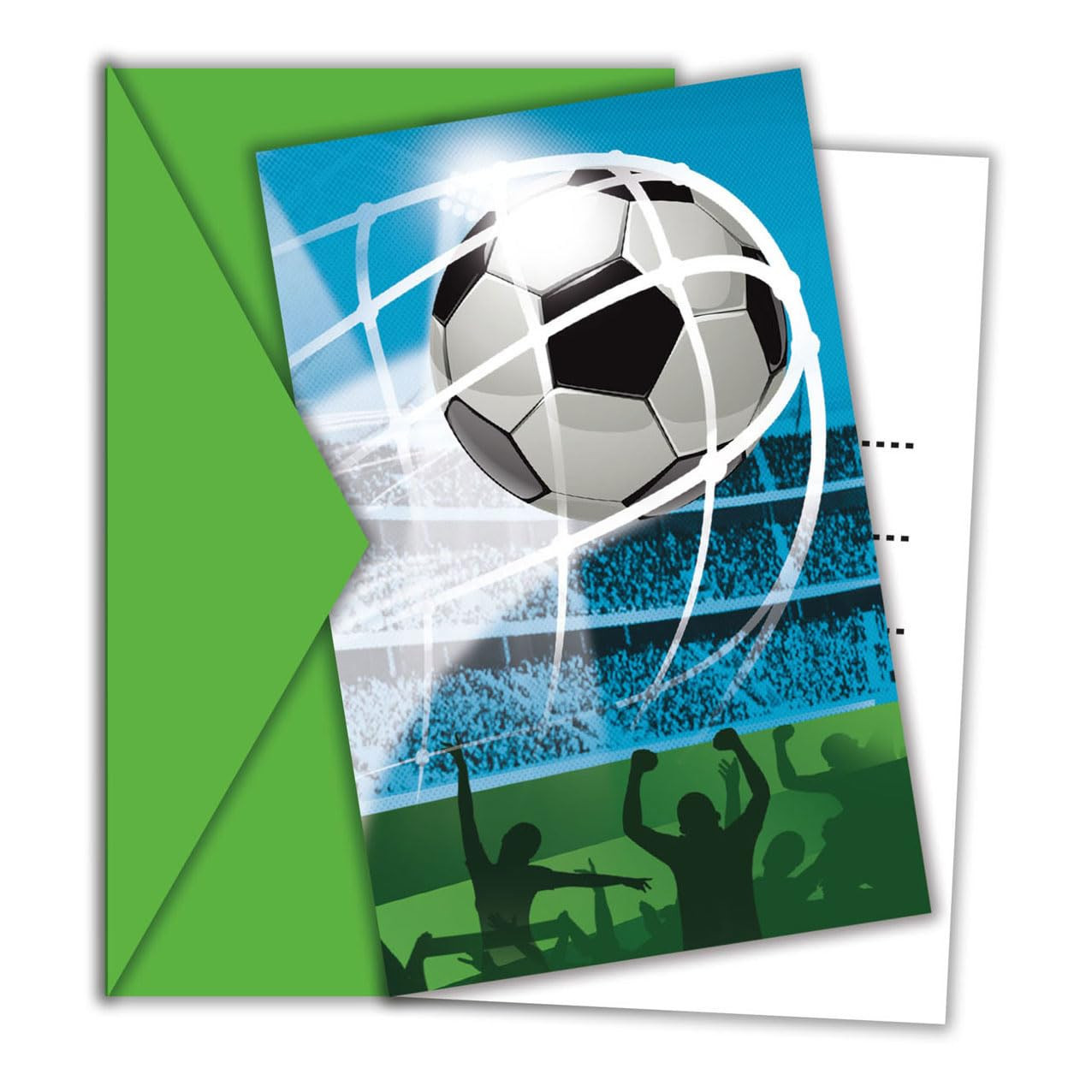 Procos PR93753 Fans Party Football Soccer Ball Invitations in FSC Paper Pack of