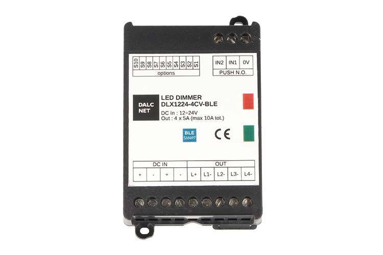 Dalcnet CENTRALINA DLX1224-4CV-BLE Led Dimmer Bluetooth CCT RGB RGBW 12V 24V