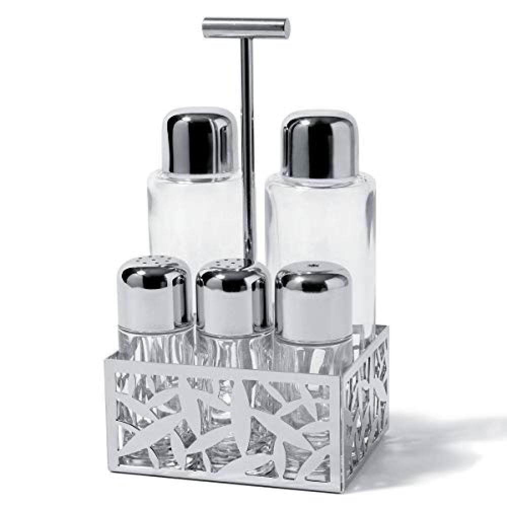 Alessi - MSA16 - CACTUS! Servizio per olio, aceto, sale, pepe e spezie in acciai