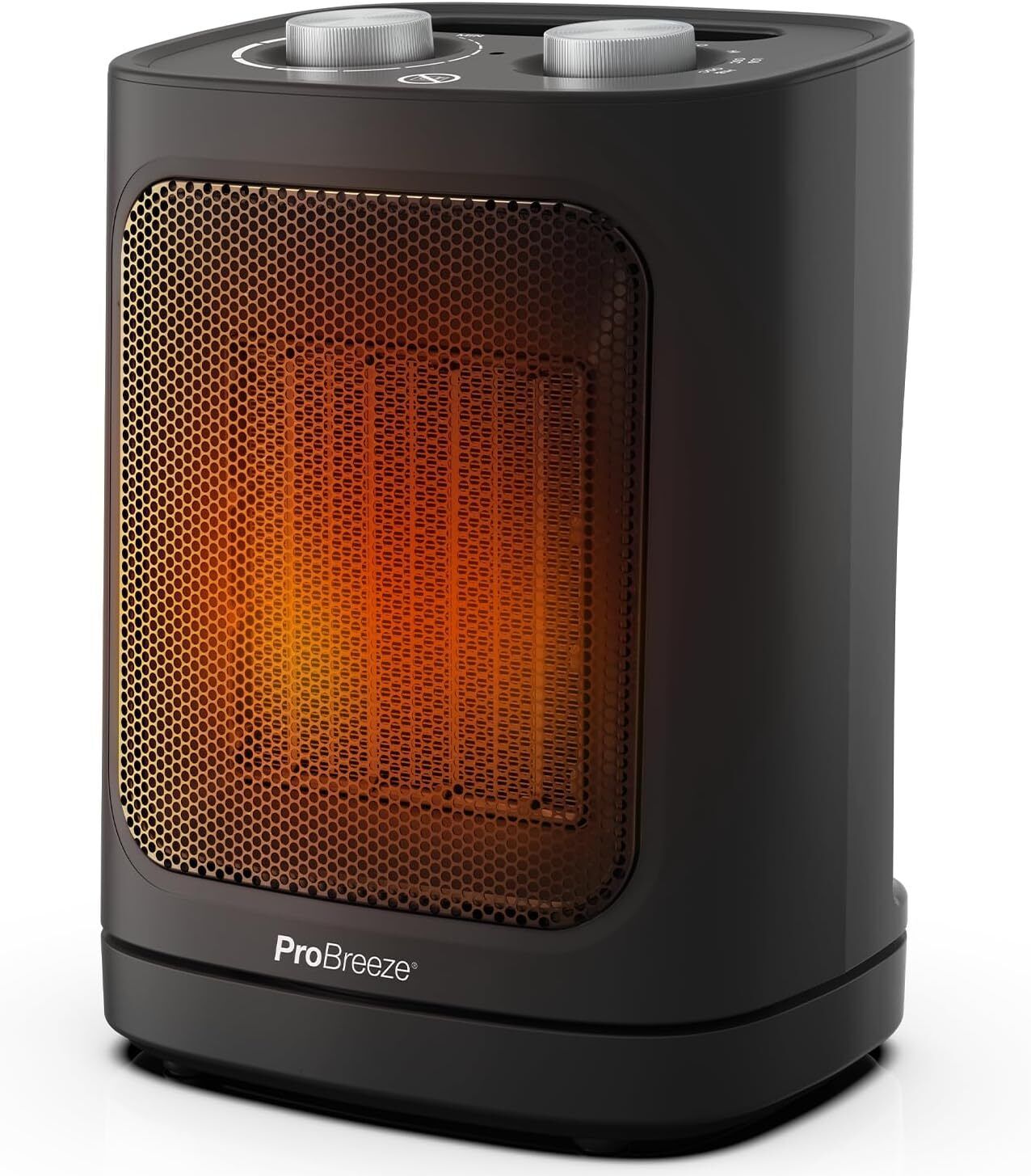 Pro Breeze Mini Termoventilatore Ceramico da 1800 W – Oscillazione Nero