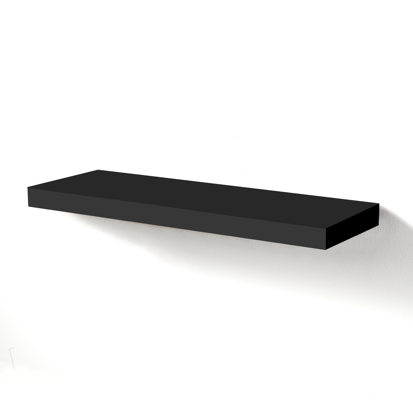 MENSOLA ARVADA BLACK REALIZZATA IN MDF VERNICIATA NERO OPACO ORESTELUCHETTA