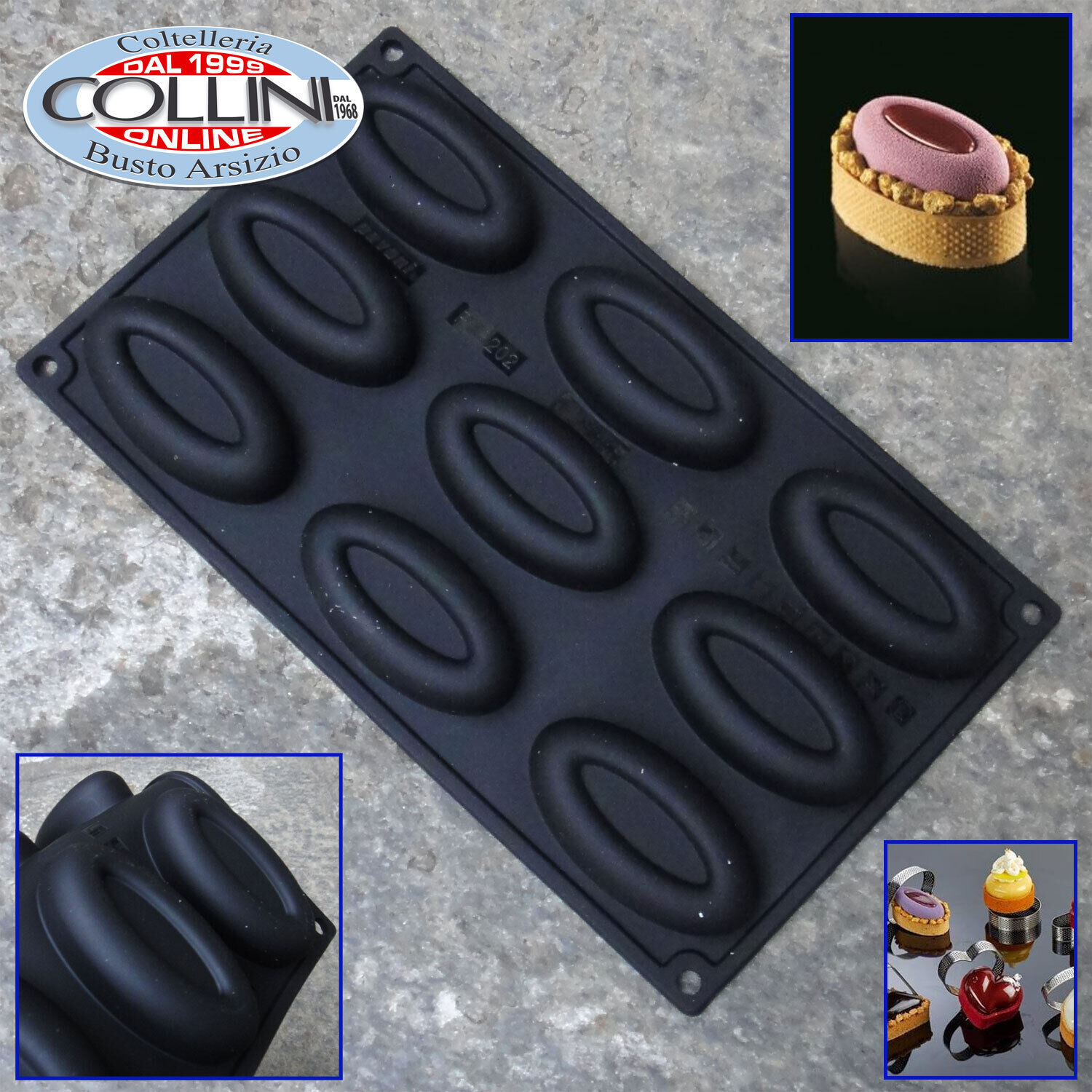 Pavoni - Stampo in silicone per monoporzione - Cameo by Gianluca Fusto