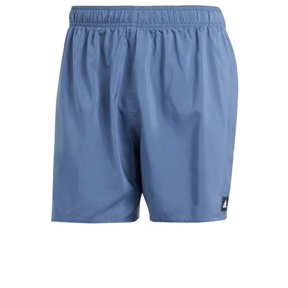 (TG. XS) adidas Uomo Solid CLX Short-Length Swim Shorts, Preloved Ink/White, XL