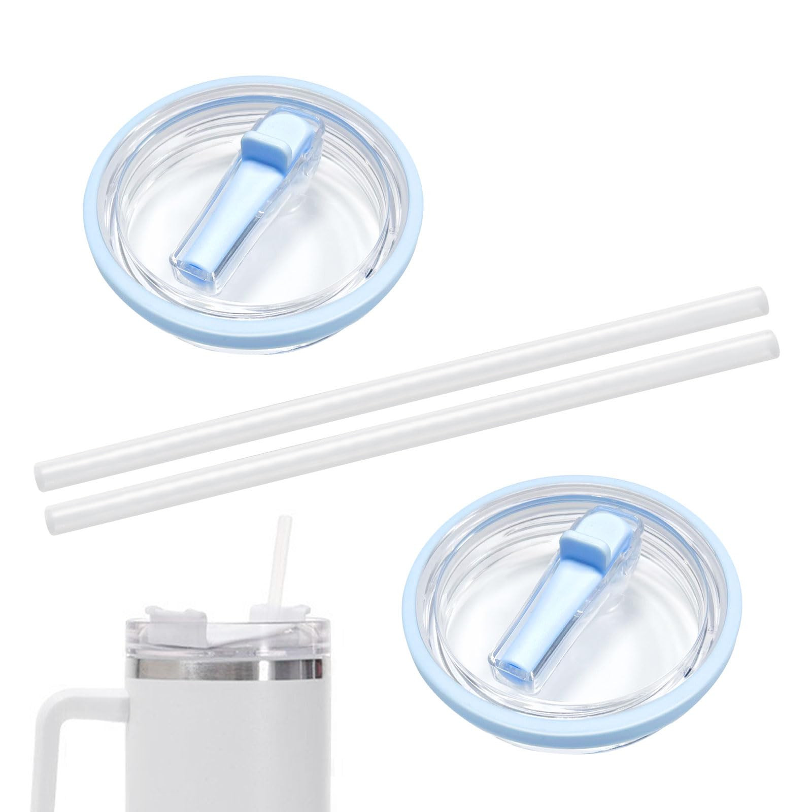 Zueyen 2 coperchi di ricambio per Stanley 40 oz, accessori per tazze con (Q6r)