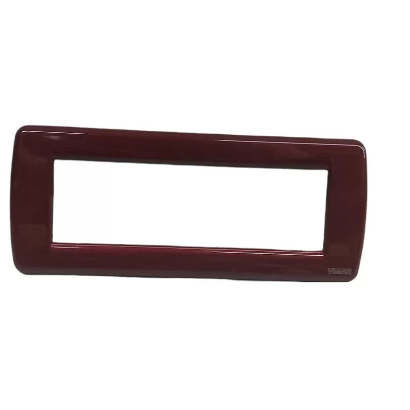 Vimar Idea 16756.25 Placca Rond� 6 Moduli Bordeaux Metallo