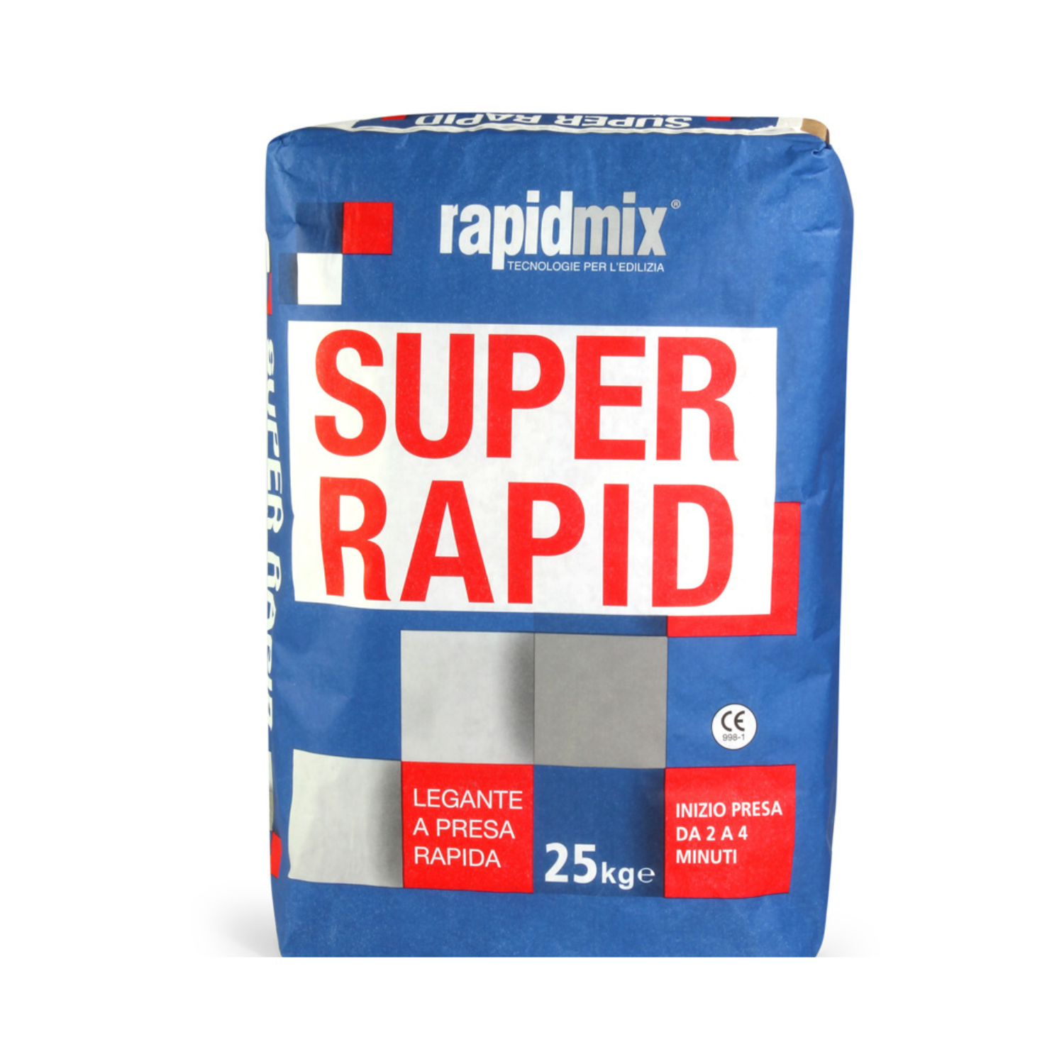 Cemento Rapido Rapidmix Super Rapid Legante Presa Rapida Malta Grigio 25kg