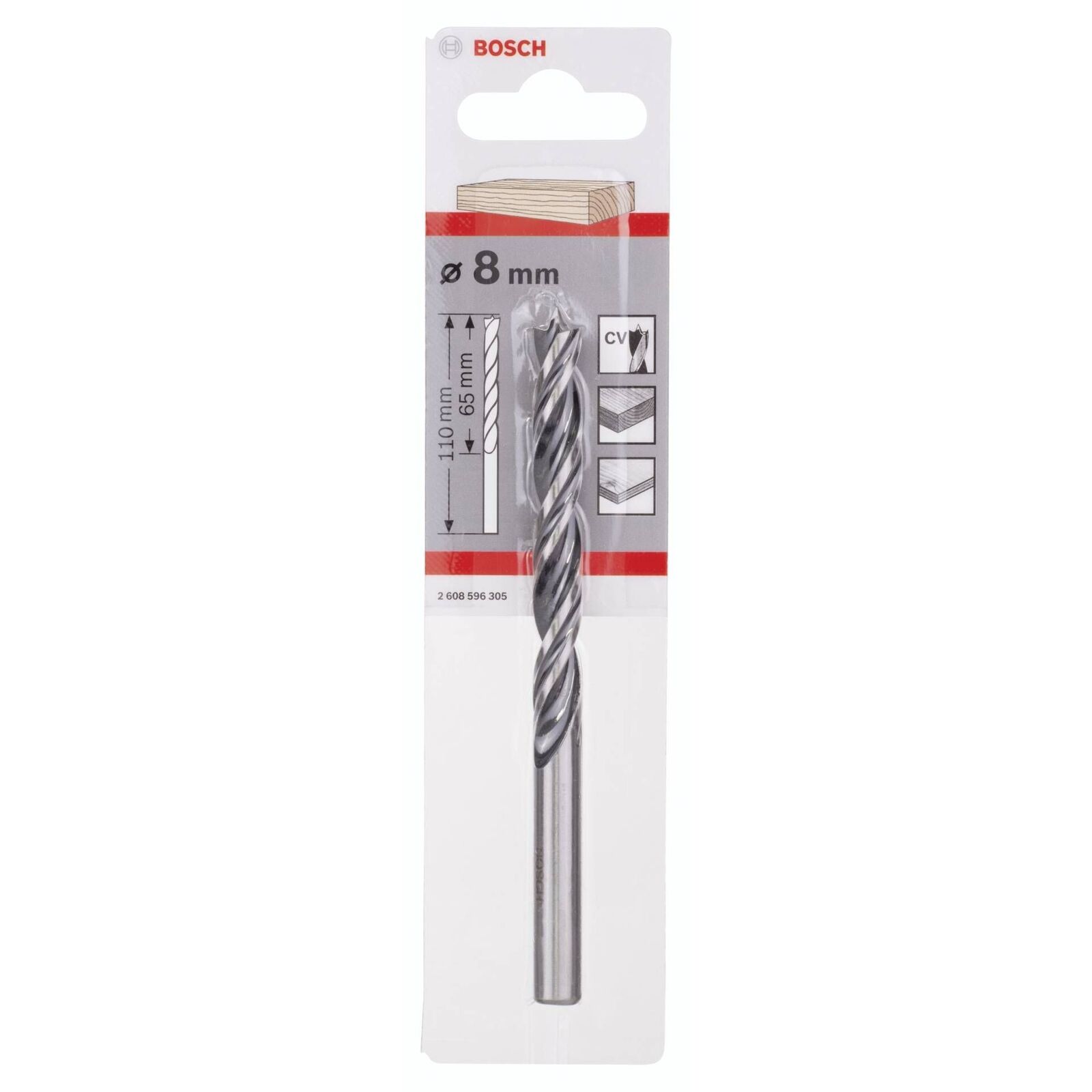 BOSCH PUNTA PER LEGNO 8MM65X110MM  - COD. 2608596305