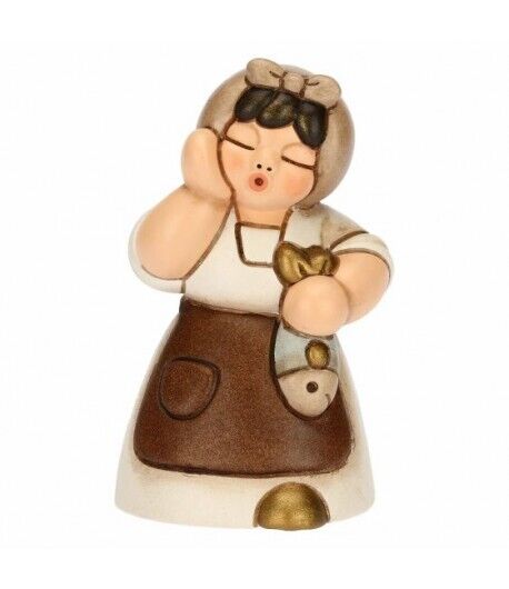 Donna con pesce Thun Presepe Classico bianca S3317A83