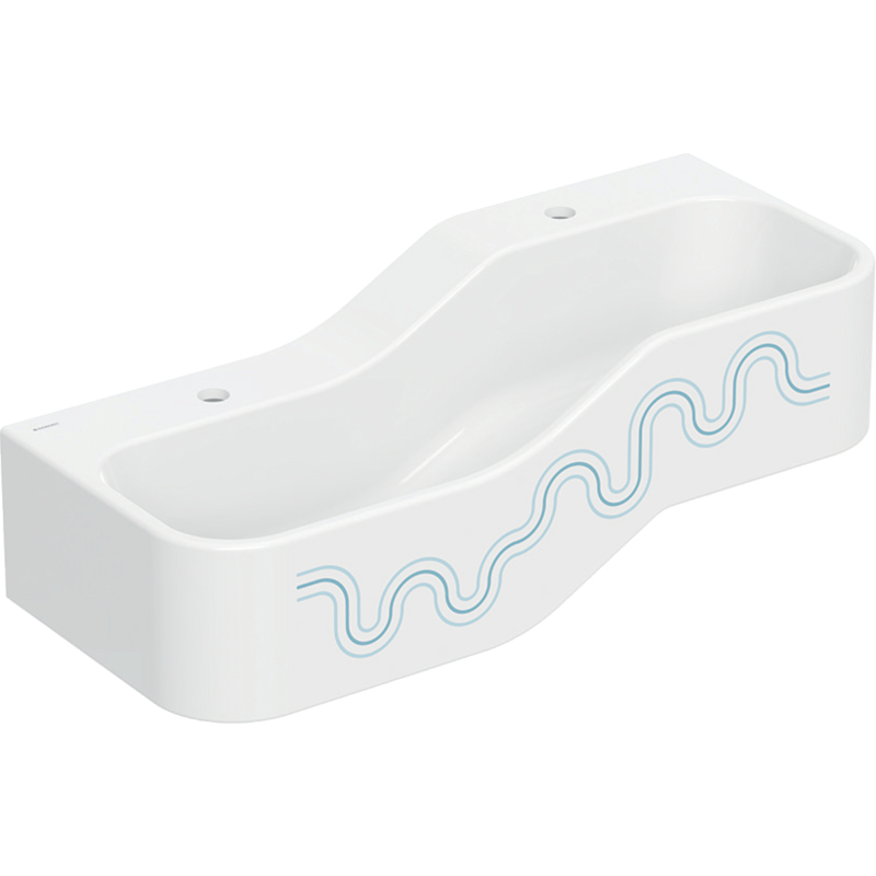 Bambini lavabo basso a sinistra 90cm 2FR blu
